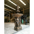 outdoor decoration copper garden water fountains bronze lady fountain